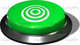 Big Juicy Button – Green Bulls Eye