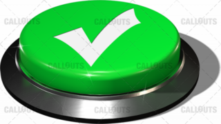 Big Juicy Button – Green Check Mark