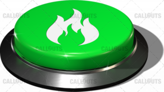Big Juicy Button – Green Fire