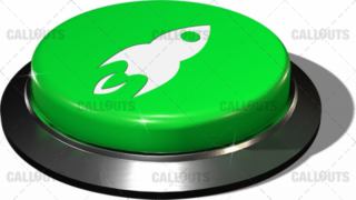 Big Juicy Button – Green Rocket Launch