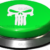 Big Juicy Button – Green Skull