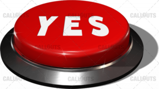 Red Juicy Button – Red Yes