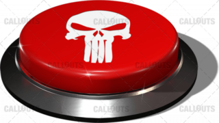 Big Juicy Button – Red Skull