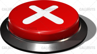 Big Juicy Button – Red X-No