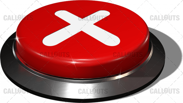 Big Juicy Button – Red X-No