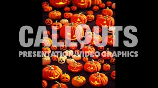 Scary Halloween Pumpkin Background 3D 02 Vertical