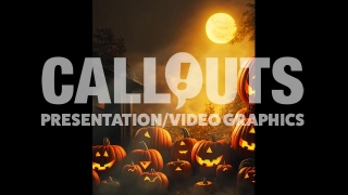 Scary Halloween Pumpkin Background 3D 05 Vertical