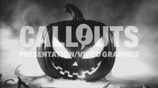 Scary Halloween Pumpkin Background 3D 12 Horizontal