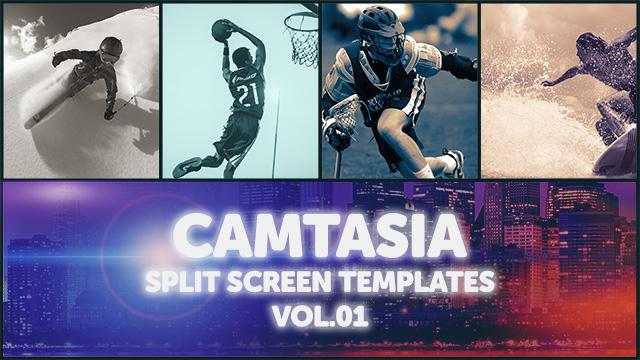 Camtasia Split Screen Templates Vol. 01