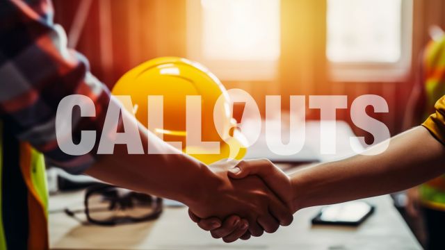 Construction Illustration Hand Shake