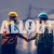 Construction Illustration Engineer Hand Shake