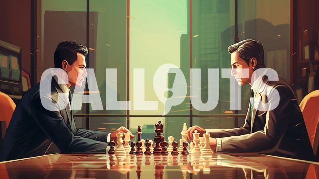Callouts Creative Assets | Two Businessmen Playing in Chess Business ...