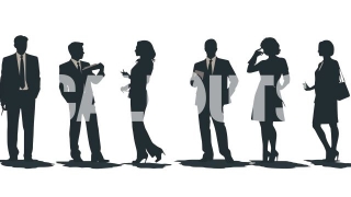 Silhouettes of Business People 4 Business Illustration