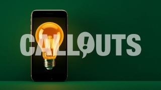 Phone with a Light Bulb in it Business Illustration