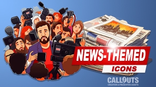 News Themed Icon Collection