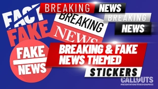 Breaking and Fake News Themed Stickers