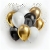 Happy New Year Concept Graphic Square Balloons Black White Gold4 2024
