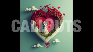 Valentines Day Concept Square Graphic Fairytale