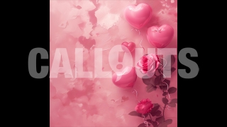 Valentines Day Concept Square Pink Wall