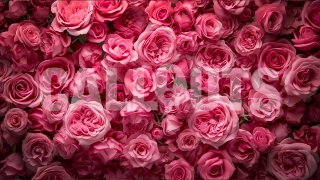 Valentines Day Concept Horizontal Roses