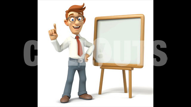 Male Visual Presenter – Education Illustration