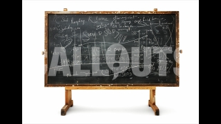 Vintage Chalkboard with Mathematical Formulas – Education Illustration