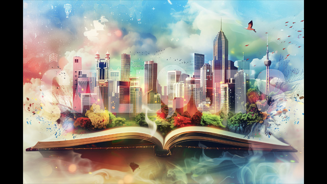 Book Urban Fantasy – Education Illustration