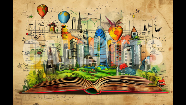 A Book of Cityscape Imagination – Education Illustration