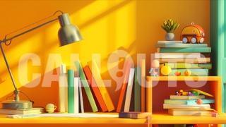 Sunny Study Space – Education Illustration