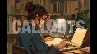 Evening Study Session – Education Illustration