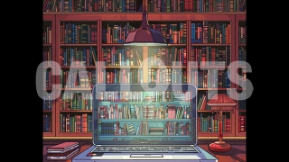 Digital Library – Education Illustration