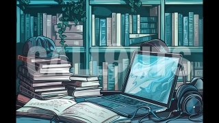 A Scholar’s Workspace – Education Illustration