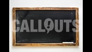 Vintage Blackboard with Wooden Frame – Education Illustration