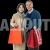 ​Japanese Couple Shopping with Bags – Cutout Graphics