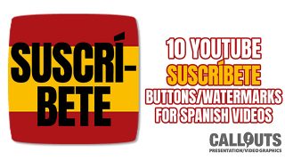 YouTube Suscribirse Spanish Subscribe Buttons
