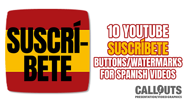 YouTube Suscribirse Spanish Subscribe Buttons