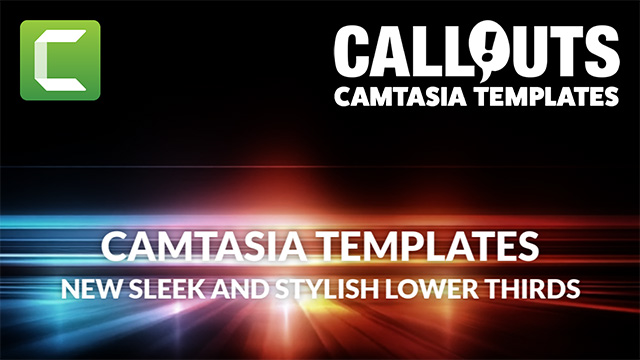 Camtasia Sleek and Shiny Lower Thirds