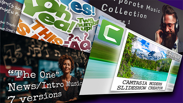 New on Callouts – Camtasia Slideshow Creator, Horror Music, Stickers & More!