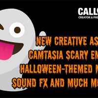 New Creative Assets – Camtasia Scary Emojis, Horror Music, Lower Third Overlay Videos!