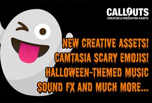 New Creative Assets – Camtasia Scary Emojis, Horror Music, Lower Third Overlay Videos!